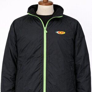 Vintage Wendy’s Employee Jacket 90s Y2K Black Nylon Zip Workwear Size M